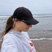 Kylie on the beach