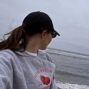 Kylie looking out at the ocean